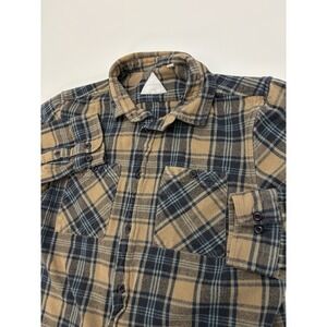 Altamont Flannel Patterned Plaid Men's Long Sleeve Button Up SZ Large